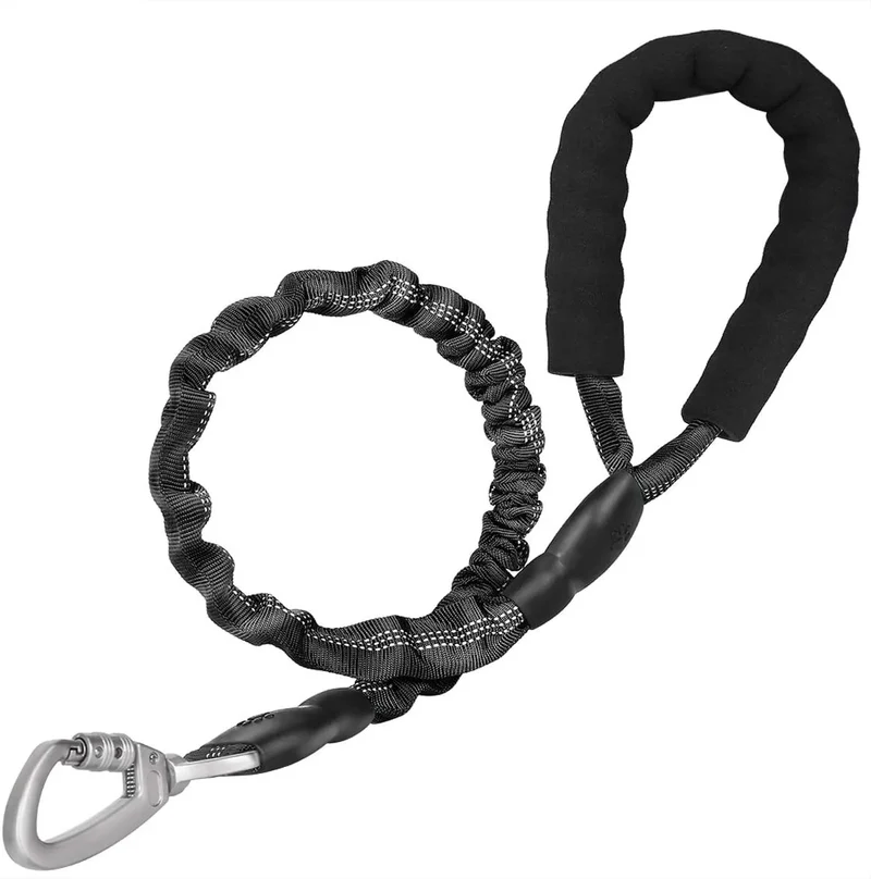 Elastic Dog Leash Reflective With Padded Handle Reflective Safety Walking Harness Collar Leader Rope Pet Medium Dog Cat Supplies