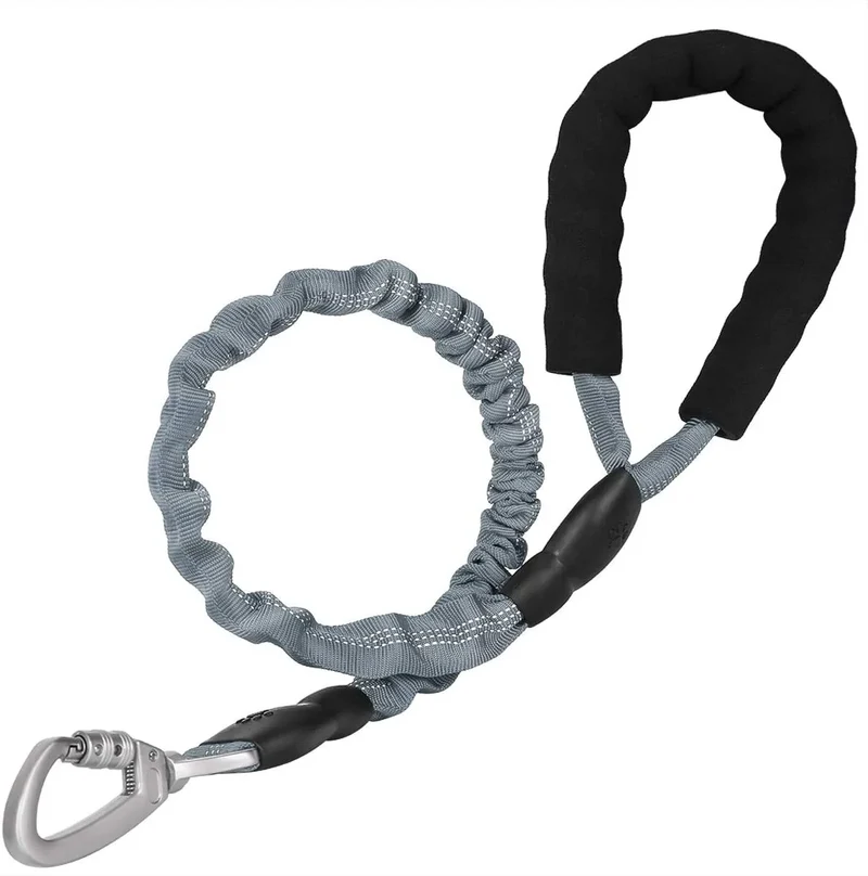 Elastic Dog Leash Reflective With Padded Handle Reflective Safety Walking Harness Collar Leader Rope Pet Medium Dog Cat Supplies