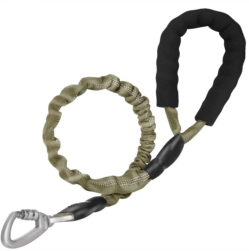 Elastic Dog Leash Reflective With Padded Handle Reflective Safety Walking Harness Collar Leader Rope Pet Medium Dog Cat Supplies