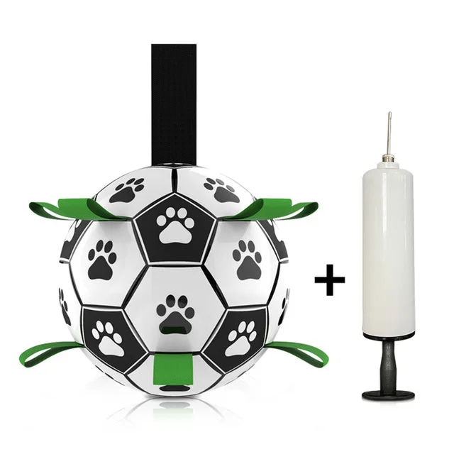 Dog Toy Pet Favorite Football Fitness Toy For Large Small Dog Outdoor Interactive Training Pet Bite Chew Ball Toys And Inflator