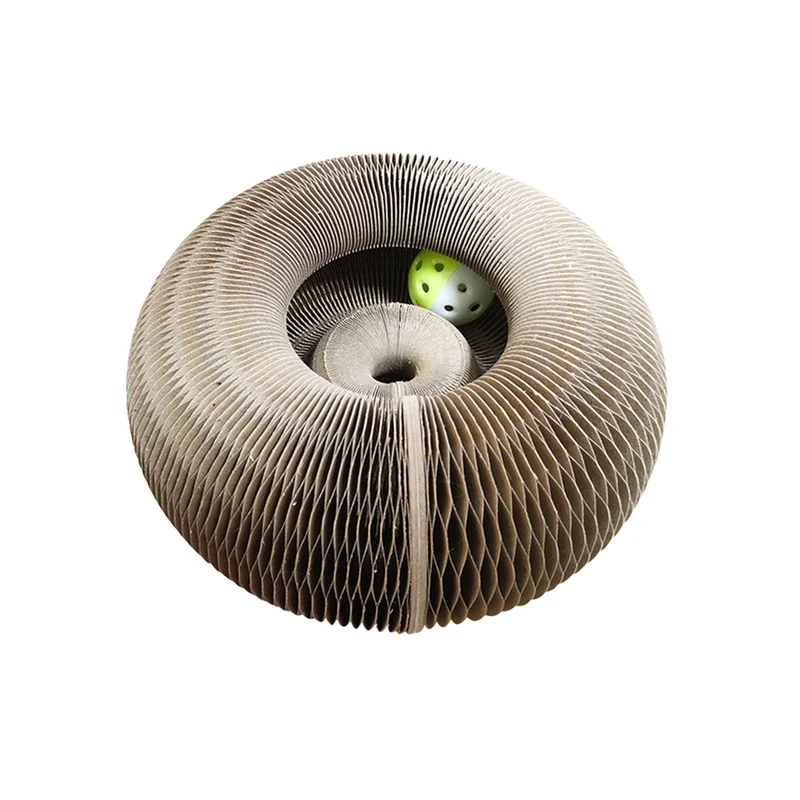 Magic Dog Cat Toys Cats Scratcher Scratch Board Round Corrugated Scratching Post Toys for Cats Grinding Claw Cat Dog Accessories