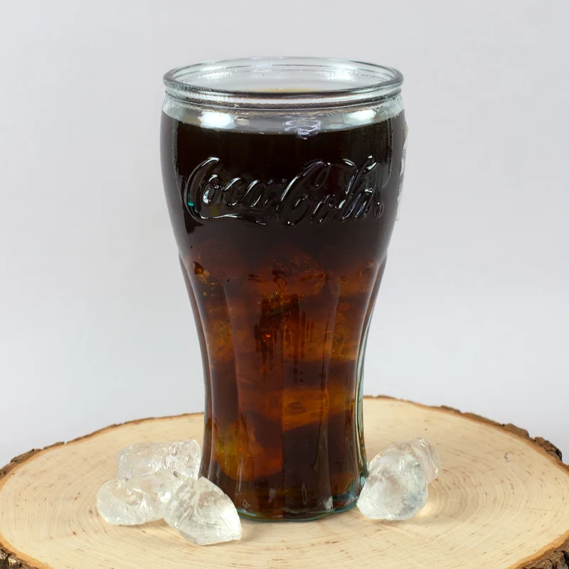 6er Pack Retro Coca-Cola Glas in klassischer Form als Geschenk Set | Nachhaltig & Handgefertigt