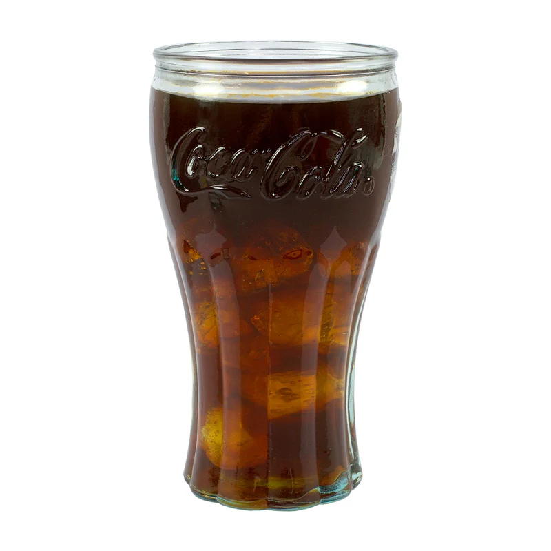 6er Pack Retro Coca-Cola Glas in klassischer Form als Geschenk Set | Nachhaltig & Handgefertigt