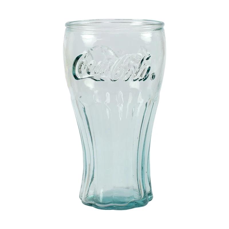 6er Pack Retro Coca-Cola Glas in klassischer Form als Geschenk Set | Nachhaltig & Handgefertigt
