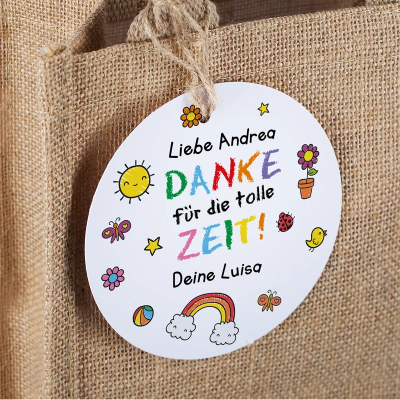 Dankeschön Geschenkset mit Tasse & Shokolade | Personalisiertes Geschenk für Erzieher & Kita Abschied