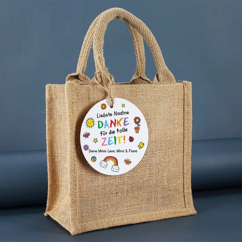 Dankeschön Geschenkset mit Tasse & Shokolade | Personalisiertes Geschenk für Erzieher & Kita Abschied