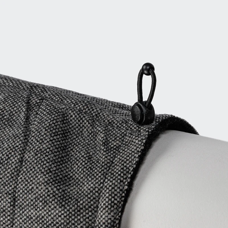 Windhundmantel Brooklyn Long Tweed Black