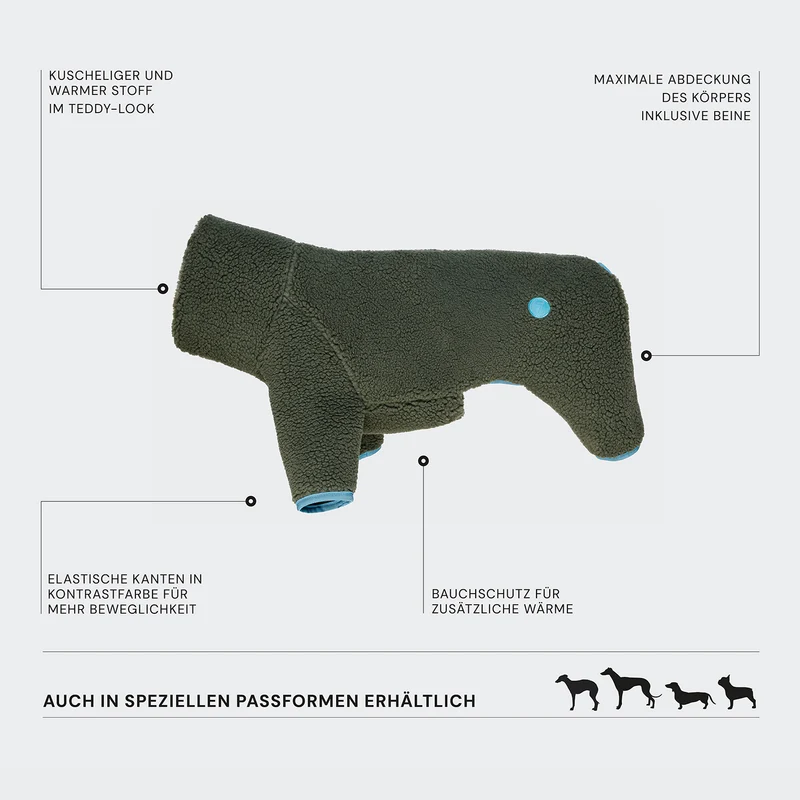 Hundepullover Cornwall Teddy Olive