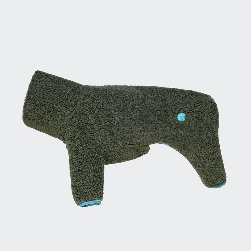 Windhundpullover Cornwall Teddy Olive