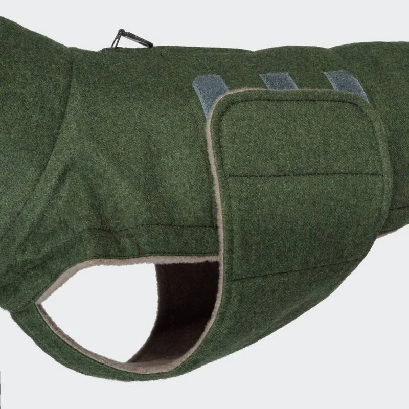 Hundemantel Dackel Brooklyn Flanell Fern Green