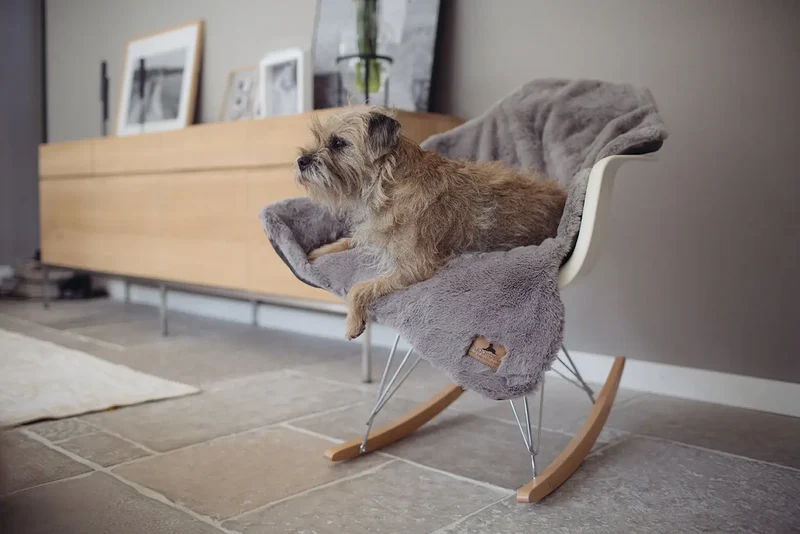HYGGELAMB veganes Lammfell | Schaffell für Hunde Stone