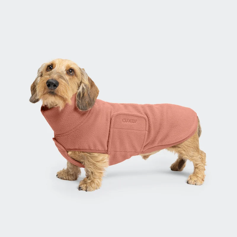 Hundepullover Dackel Fleece Derby 2.0 Faded Rose