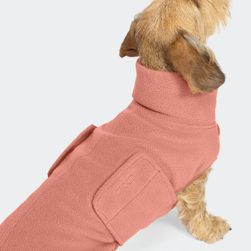 Hundepullover Dackel Fleece Derby 2.0 Faded Rose