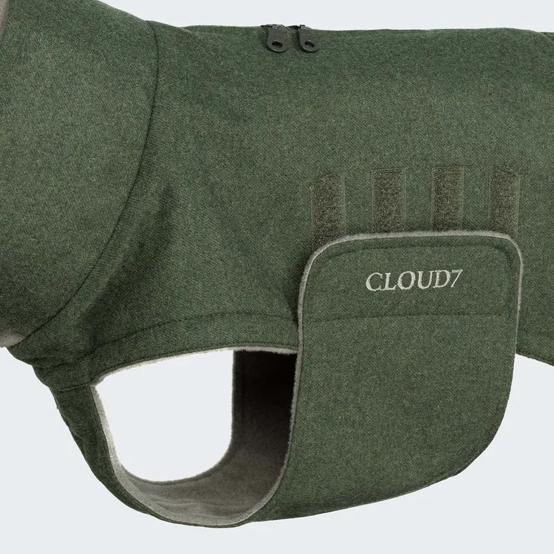 Hundemantel Brooklyn Long Flannel Fern Green