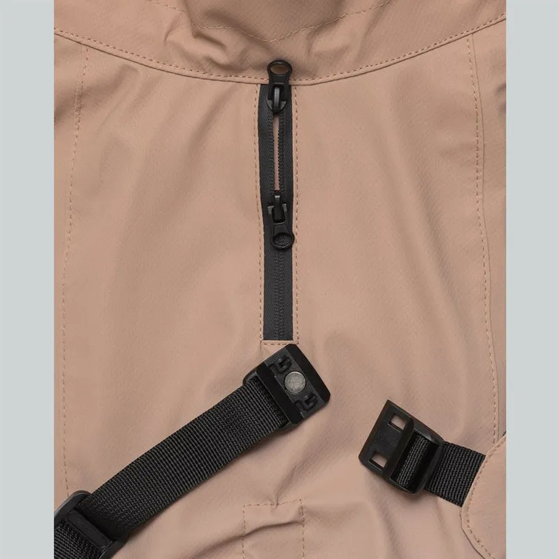 Hundemantel Visibility Raincoat Taupe