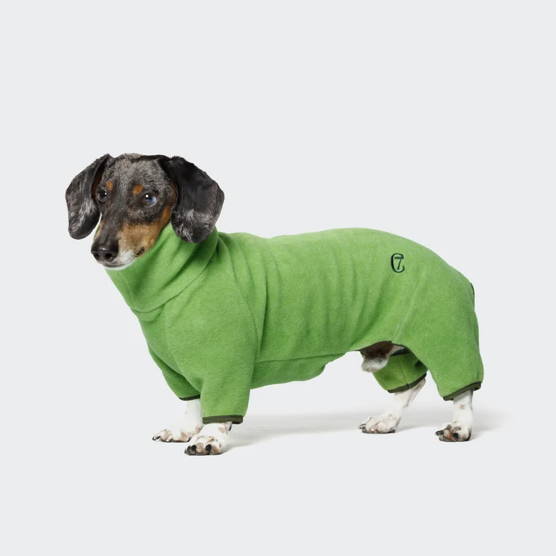 Hundepullover Dackel Fleece Cornwall Lime Green