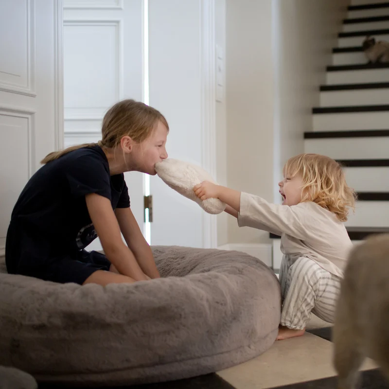 Kopf- und Kuschelkissen für Hunde HYGGEBONE® | Ivory