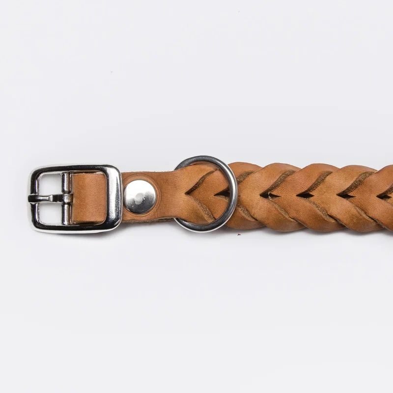 Hundehalsband Central Park Camel Silver