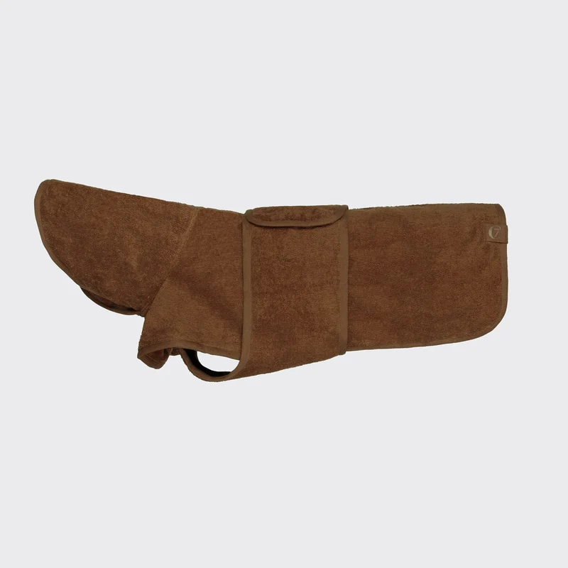 Hundebademantel & Handtuch Set Föhr Caramel