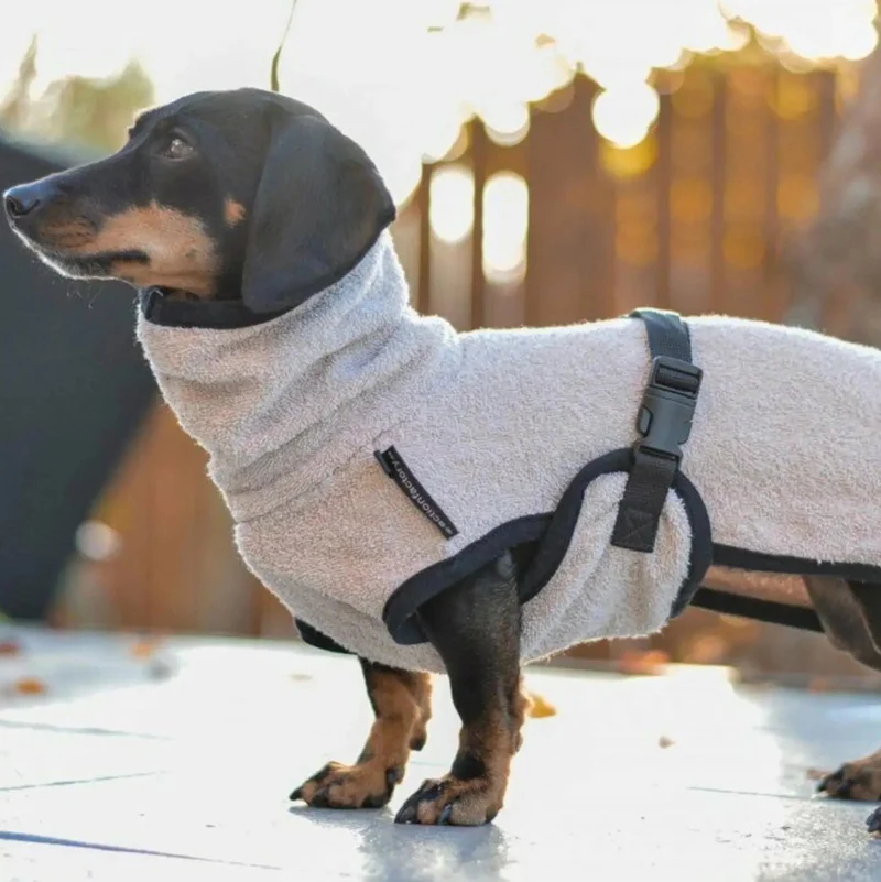 Hundebademantel für Dackel