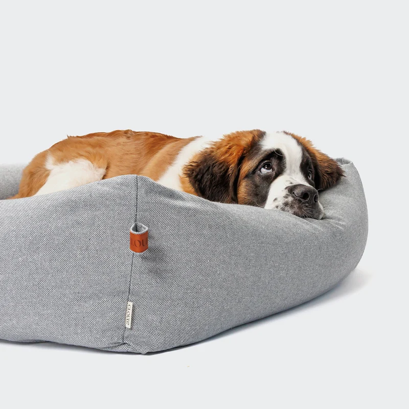 Hundebett Sleepy Deluxe Tweed Grey