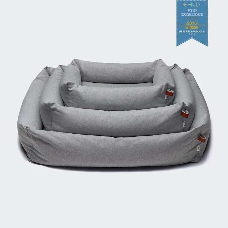 Hundebett Sleepy Deluxe Tweed Grey