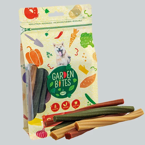 Kauartikel garden bites dental twisters gemischte Farben
