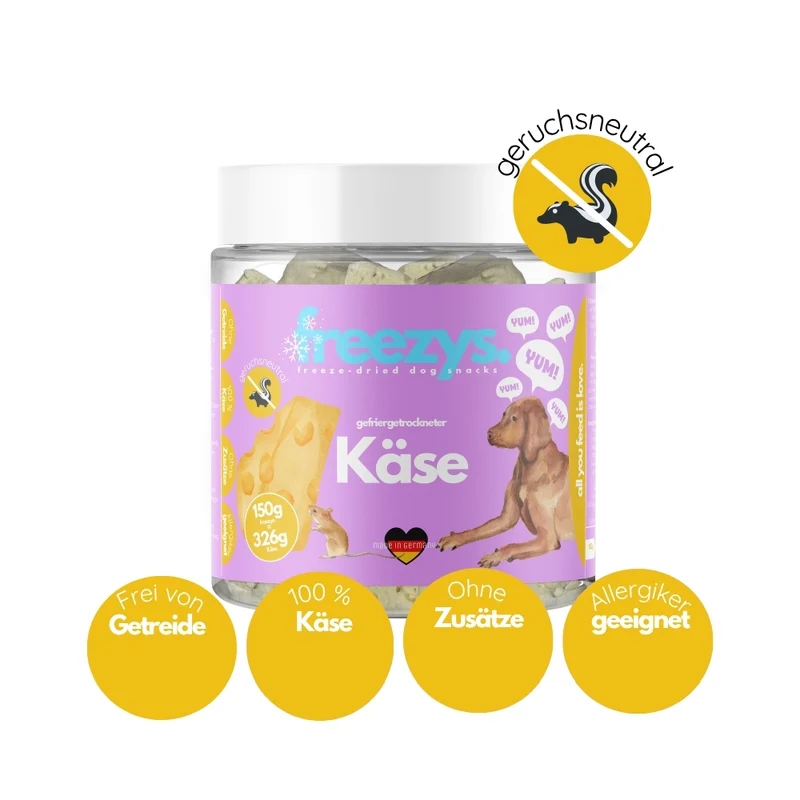 Hundeleckerli Hundekäse gefriergetrocknet 150g