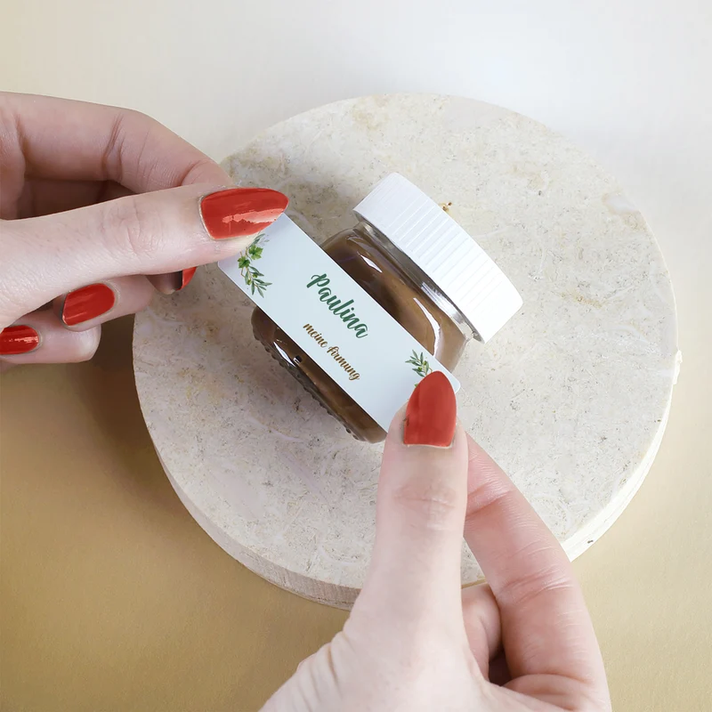 10er Set Nutella als personalisiertes Gastgeschenk zur Taufe, Kommunion & Konfirmation | Ichthys