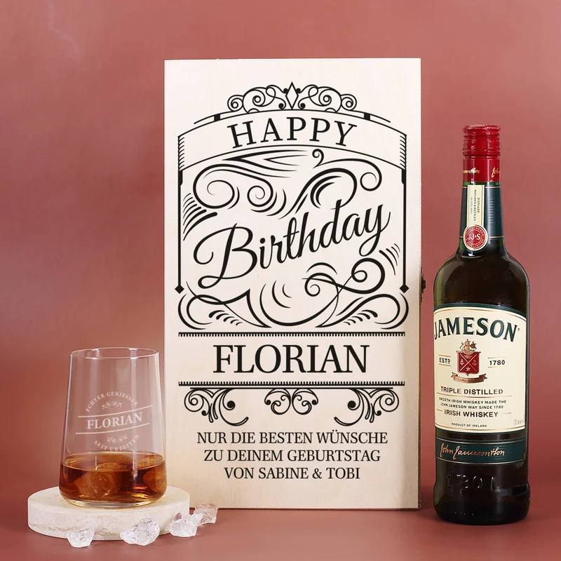 Geschenkset zum Geburtstag mit Jameson Whiskey