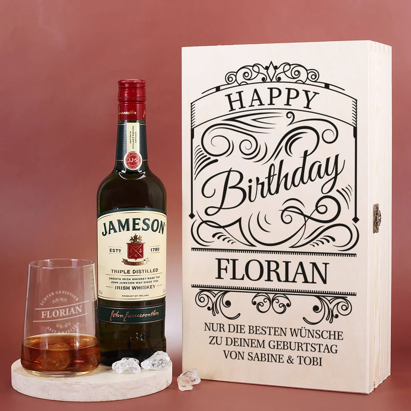 Geschenkset zum Geburtstag mit Jameson Whiskey
