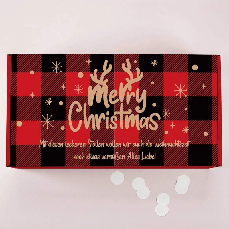 Rosinenstollen nach Thüringer Rezeptur mit personalisierter Geschenkverpackung