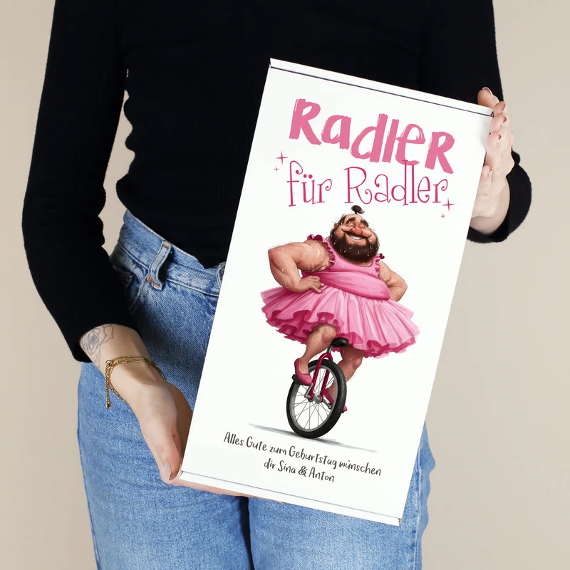 Personalisierbares Geschenkset für Radler mit Gösser NaturRadler, Bierglas & Geschenkbox