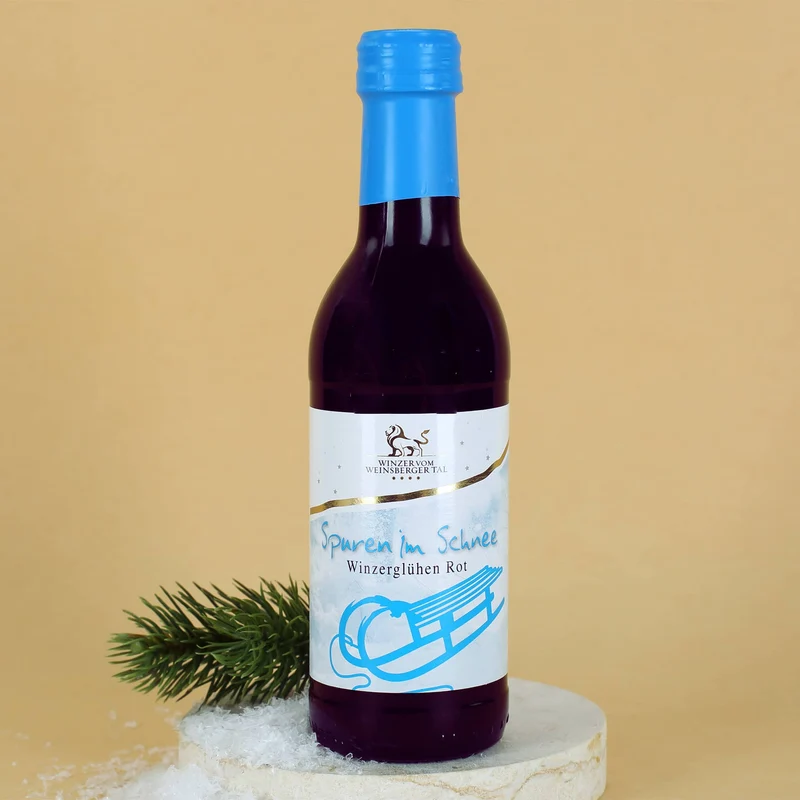 Winter Wärmer - Glühwein Geschenkset mit Glas und Lindt Herzen