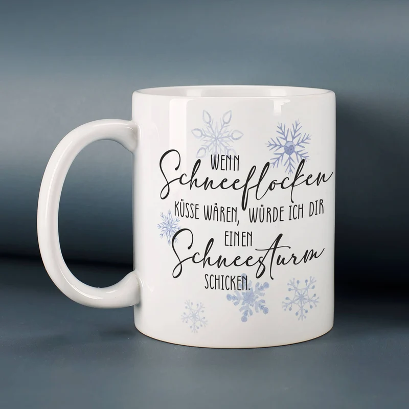 Wenn Schneeflocken Küsse wären - Glühwein Geschenkset zu Weihnachten