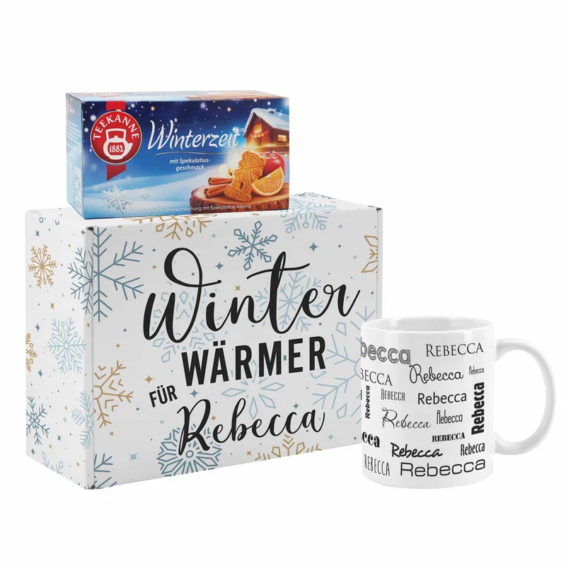Winter Wärmer - Teekanne Tee mit Tasse als kleines Geschenket