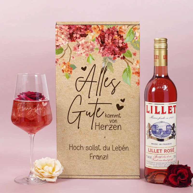 Alles Gute kommt von Herzen - Lillet Geschenkset zum Geburtstag