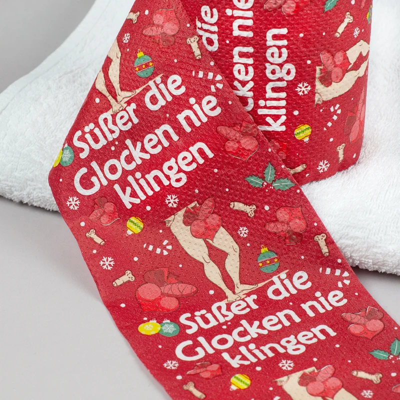 Sexy Toilettenpapier zu Weihnachten - Süßer die Glocken nie klingen - Scherzgeschenk für Männer