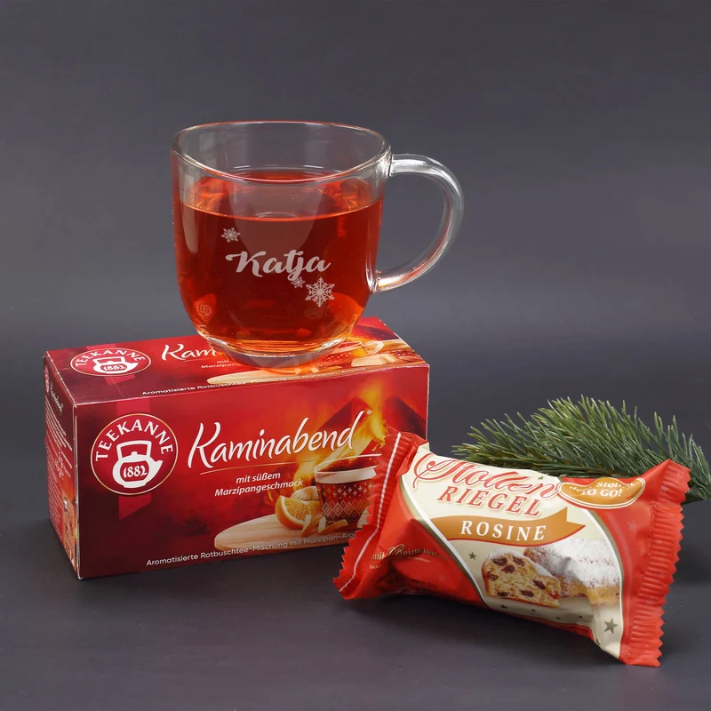 Frohe Weihnachten - Geschenkset mit ihrem Wunschtext und Namensgravur
