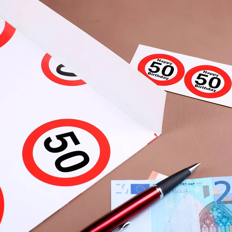XXL Briefumschlag als Geldgeschenk zum 50. Geburtstag