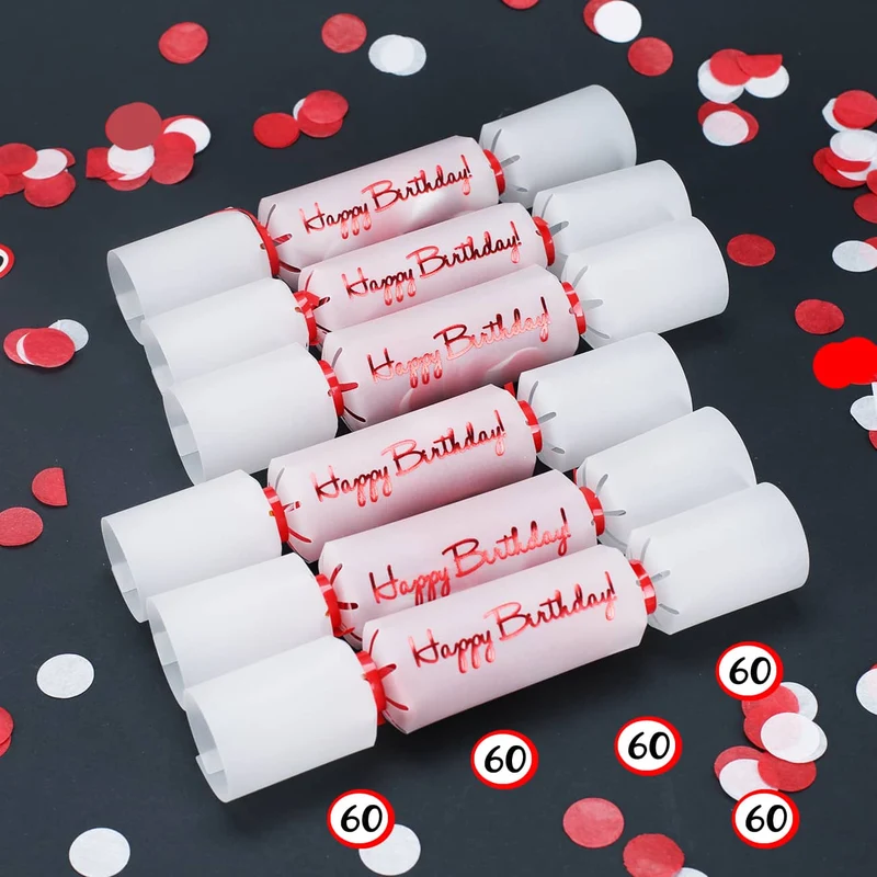 Konfetti-Bonbons zum 60. Geburtstag 6-tlg.