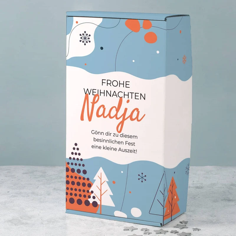 Geschenkset mit Aperol zu Weihnachten mit Ihrem Wunschnamen und Text