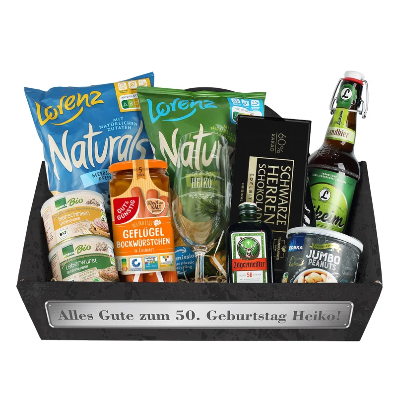 Gefüllter Geschenkkorb für Männer
