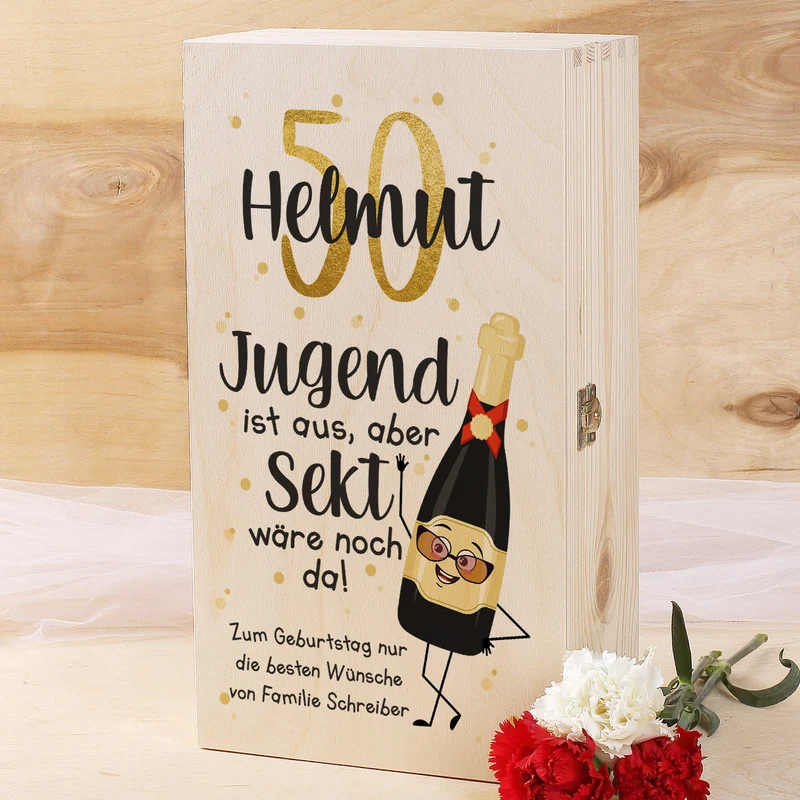 Jugend ist aus, aber Sekt wäre noch da! - Champagner Geschenkset zum Geburtstag