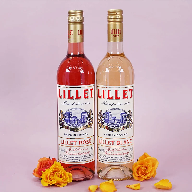 Hot Berry Time - Geschenkset mit Lillet, zwei Gläsern und Rezept auf der Box
