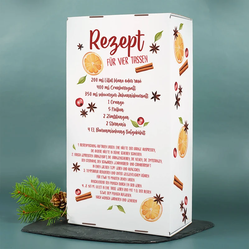 Hot Berry - Geschenkset für Lillet Hot Berry mit Rezept auf der Box