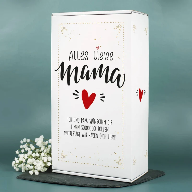 Alles Liebe Mama - Lillet Geschenkset mit Weinglas "Beste Mama"