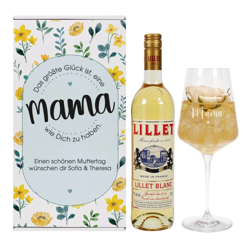 Das größte Glück ist, eine Mama wie Dich zu haben. - Lillet Geschenkset zum Muttertag
