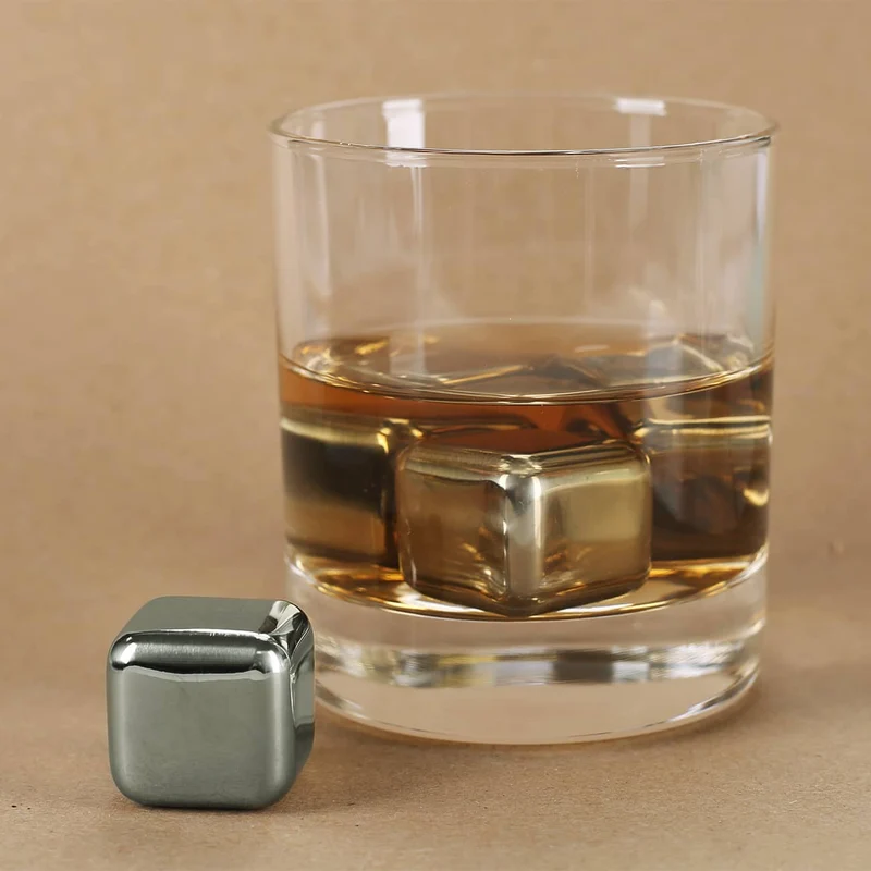 Eiswürfel aus Edelstahl 4 Stück