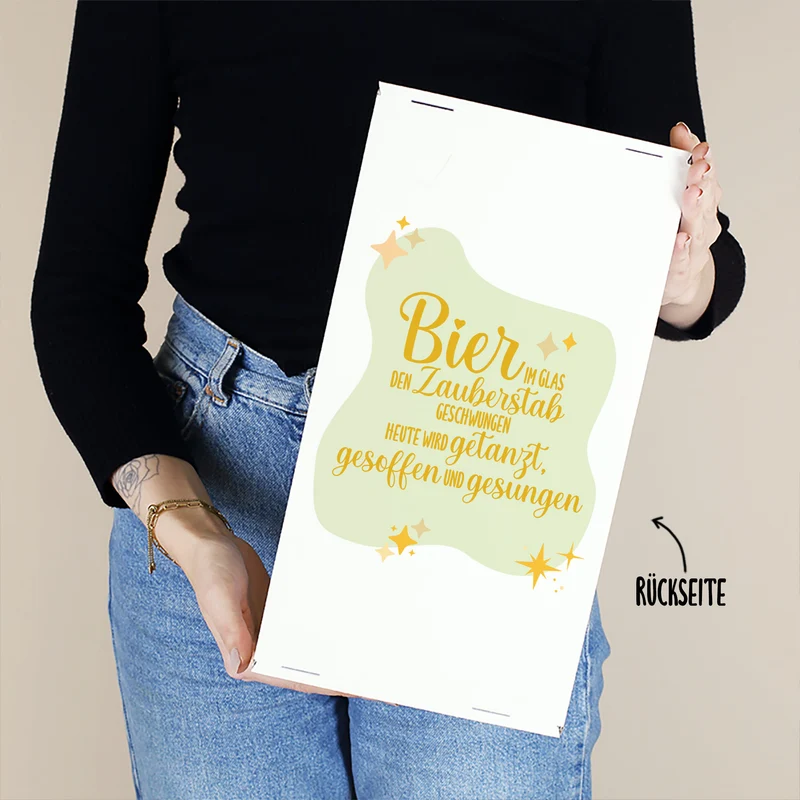 Personalisierbares Geschenkset 'Trinkerbell' mit Bier, Glas & Geschenkbox | 3 Biersorten